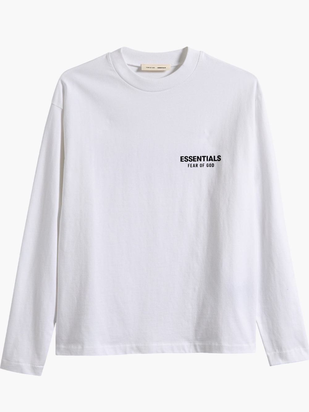 Fear of God Essentials White Long-Sleeve Tee